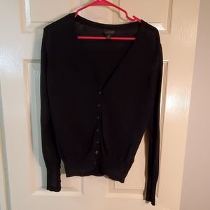Black cardigan.